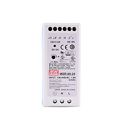 MDR-60-24 MEANWELL 60W 24VDC 2.5A 115/230VAC Zasilacz na szynę DIN
