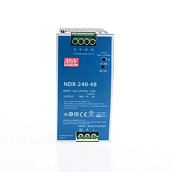 NDR-240-48 MEANWELL 240W 48VDC 5A 115/230VAC jednowyjściowy przemysłowy SZYNA DIN