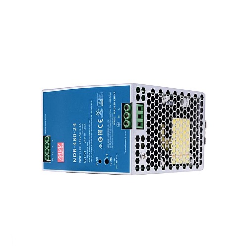 NDR-480-24 MEANWELL 480W 24VDC 20A 115/230VAC Zasilacz na szynę DIN