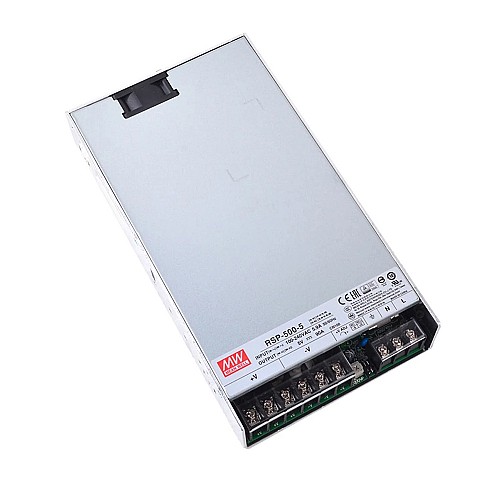RSP-500-5 MEANWELL 450W 5VDC 90A 115/230VAC PojedynczeWyjście z funkcją PFC RSP-500-5 MEANWELL 450W 5VDC 90A 115/230VAC PojedynczeWyjście z funkcją PFC