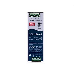 SDR-120-48 MEANWELL 120W 48VDC 2.5A 115/230VAC PojedynczeWyjście Przemysłowa SZYNA DIN z funkcją PFC