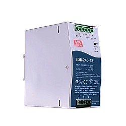 SDR-240-48 MEANWELL 240W 48VDC 5A 115/230VAC jednowyjściowy przemysłowy SZYNA DIN z funkcją PFC