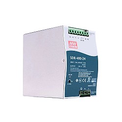 SDR-480-24 MEANWELL 480W 24VDC 20A 115/230VAC PojedynczeWyjście Przemysłowa szyna DIN z funkcją PFC