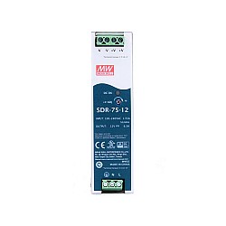 SDR-75-12 MEANWELL 75.6W 12VDC 6.3A 115/230VAC Zasilacz na szynę DIN