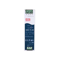 SDR-75-48 MEANWELL 76.8W 48VDC 1.6A 115/230VAC jednowyjściowy przemysłowy SZYNA DIN z zasilaczem