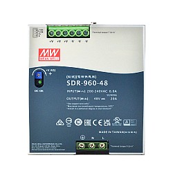 SDR-960-48 MEANWELL 960W 48VDC 20A 230VAC z funkcją PFC Zasilacz na szynę DIN