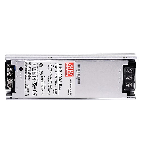 UHP-200A-5 MEANWELL 200W 5VDC 40A 115/230VAC Slim Type z zasilaczem impulsowym PFC