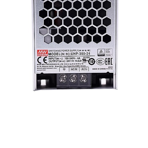 UHP-350-24 MEANWELL 350,4W 24VDC 14,6A 115/230VAC typu slim z zasilaczem impulsowym PFC