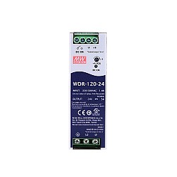 Wyprzedaż w CN — WDR-120-24 MEANWELL 120W 24VDC 5A 180~550VAC Zasilacz na szynę DIN