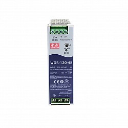 WDR-120-48 MEANWELL 120W 48VDC 2.5A 230/400VAC Ultra szerokiWejściowy przemysłowy zasilacz na szynę DIN
