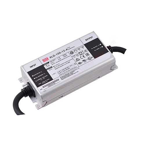 XLG-100-12-A MEANWELL 96W 12VDC 8A 115/230VAC Sterownik LED trybu stałego zasilania