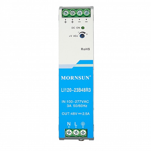 120W 48V 2.5A 85-305VAC/120-430VDC Szyna DIN Przewód zasilania
