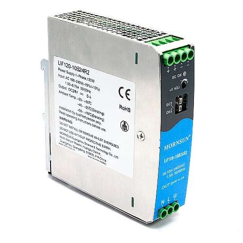 120W 48V 2.5A 85-264VAC/120-370VDC Szyna DIN Zasilacz impulsowy z funkcją PFC