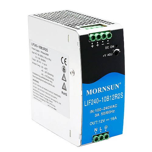 240W 48V 5.0A 85-264VAC/120-370VDC Szyna DIN Zasilacz impulsowy z funkcją PFC
