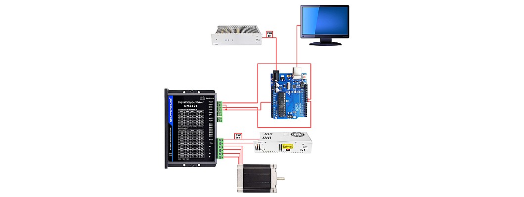 Czy możesz przesłać mi schemat, jak podłączyć sterownik krokowy do Arduino? Czy możesz przesłać mi schemat, jak podłączyć sterownik krokowy do Arduino?