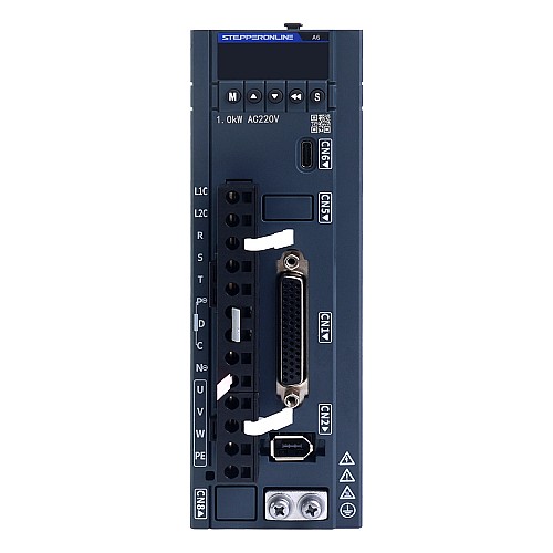 Zestaw serwomotoru AC serii A6 1000W RS485 3000rpm 3,18Nm z 17-bitowym enkoderem absolutnym z hamulcem IP67 - A6-RS1000H2B1-M17 | StepperOnline