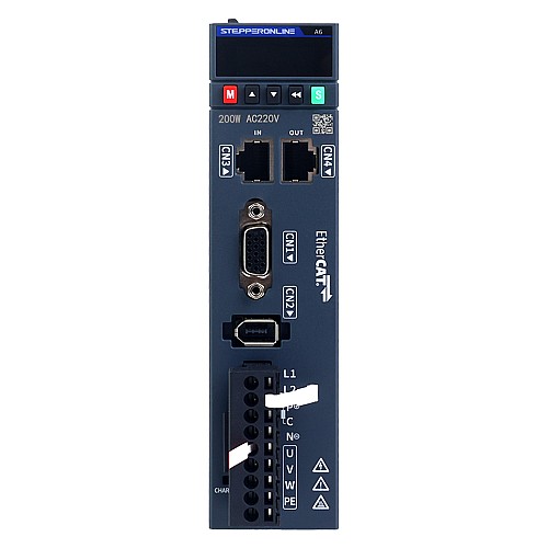 Zestaw serwomotorów AC EtherCAT serii A6 100W 3000rpmn 0,32Nm 17-bitowy enkoder absolutny IP67 - A6-EC100L2A1-M17 | StepperOnline Zestaw serwomotorów AC EtherCAT serii A6 100W 3000rpmn 0,32Nm 17-bitowy enkoder absolutny IP67 - A6-EC100L2A1-M17 | StepperOnline