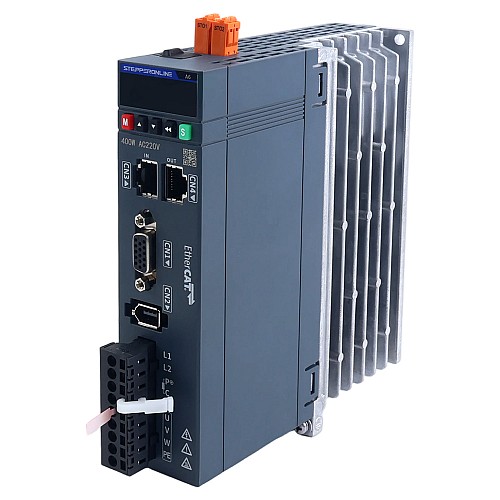 Zestaw Silnika Serwo AC EtherCAT Seria A6 400W STO Safe Torque Off 3000rpm 1,27Nm Enkoder Absolutny 17-Bitowy IP67 - A6-EC400H2A1-M17-STO | StepperOnline