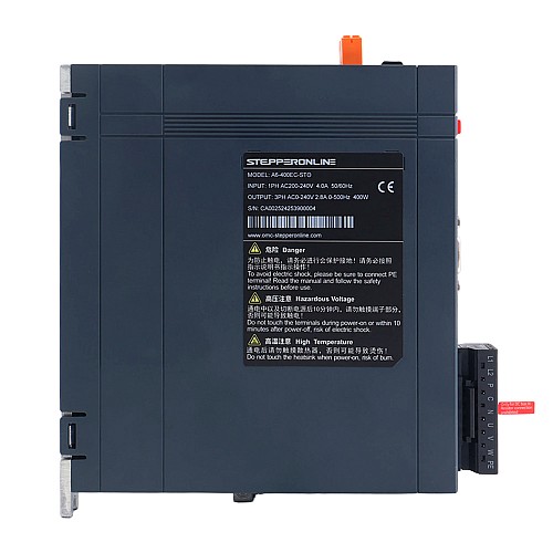 Zestaw Silnika Serwo AC EtherCAT Seria A6 400W STO Safe Torque Off 3000rpm 1,27Nm Enkoder Absolutny 17-Bitowy IP67 - A6-EC400H2A1-M17-STO | StepperOnline