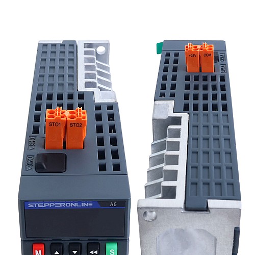 Zestaw Silnika Serwo AC EtherCAT Seria A6 400W STO Safe Torque Off 3000rpm 1,27Nm Enkoder Absolutny 17-Bitowy IP67 - A6-EC400H2A1-M17-STO | StepperOnline