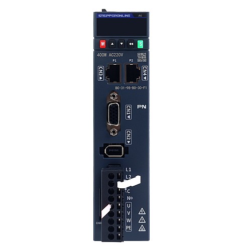 Zestaw serwomotoru AC PROFINET serii A6 o mocy 400W, 3000rpm, 1,27Nm z hamulcem, 17-bitowy enkoder absolutny IP67 - A6-PN400H2B1-M17 | StepperOnline Zestaw serwomotoru AC PROFINET serii A6 o mocy 400W, 3000rpm, 1,27Nm z hamulcem, 17-bitowy enkoder absolutny IP67 - A6-PN400H2B1-M17 | StepperOnline