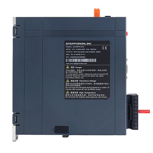 Zestaw Silnika Serwo AC PROFINET Seria A6 400W STO Safe Torque Off 3000rpm 1,27Nm Enkoder Absolutny 17-Bitowy IP67 - A6-PN400H2A1-M17-STO | StepperOnline