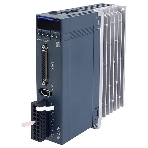 Zestaw serwomotoru AC serii A6 o mocy 400W, RS485, 3000rpm, 1,27Nm, 17-bitowy enkoder absolutny IP67 - A6-RS400H2A1-M17 | StepperOnline