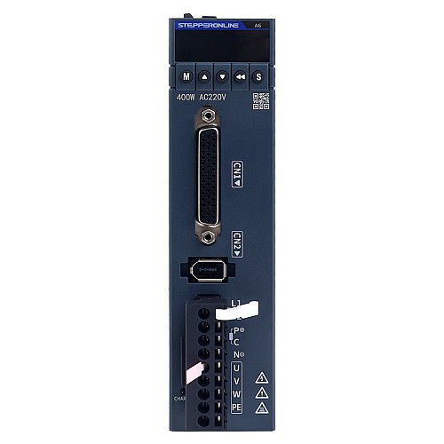 Zestaw serwomotoru AC serii A6 o mocy 400W, RS485, 3000rpm, 1,27Nm, 17-bitowy enkoder absolutny IP67 - A6-RS400H2A1-M17 | StepperOnline