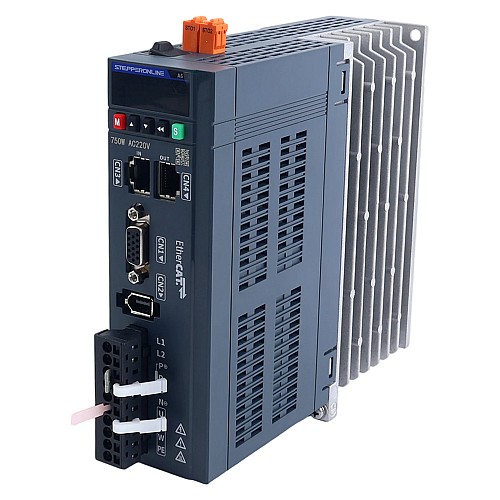 Zestaw Silnika Serwo AC EtherCAT Seria A6 750W STO Safe Torque Off 3000rpm 2,39Nm Enkoder Absolutny 17-Bitowy IP67 - A6-EC750H2A1-M17-STO | StepperOnline