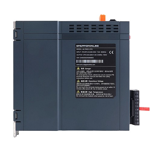 Zestaw Silnika Serwo AC EtherCAT Seria A6 750W STO Safe Torque Off 3000rpm 2,39Nm Enkoder Absolutny 17-Bitowy IP67 - A6-EC750H2A1-M17-STO | StepperOnline
