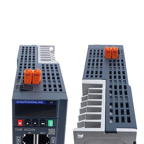 Zestaw Silnika Serwo AC EtherCAT Seria A6 750W STO Safe Torque Off 3000rpm 2,39Nm Enkoder Absolutny 17-Bitowy IP67 - A6-EC750H2A1-M17-STO | StepperOnline