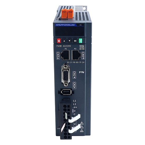 Zestaw Silnika Serwo AC PROFINET Seria A6 750W STO Safe Torque Off 3000rpm 2,39Nm Enkoder Absolutny 17-Bitowy IP67 - A6-PN750H2A1-M17-STO | StepperOnline
