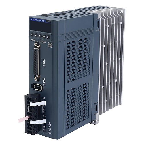 Zestaw serwomotoru AC serii A6 o mocy 750W, RS485, 3000rpm, 2,39Nm, 17-bitowy enkoder absolutny IP67 - A6-RS750H2A1-M17 | StepperOnline Zestaw serwomotoru AC serii A6 o mocy 750W, RS485, 3000rpm, 2,39Nm, 17-bitowy enkoder absolutny IP67 - A6-RS750H2A1-M17 | StepperOnline