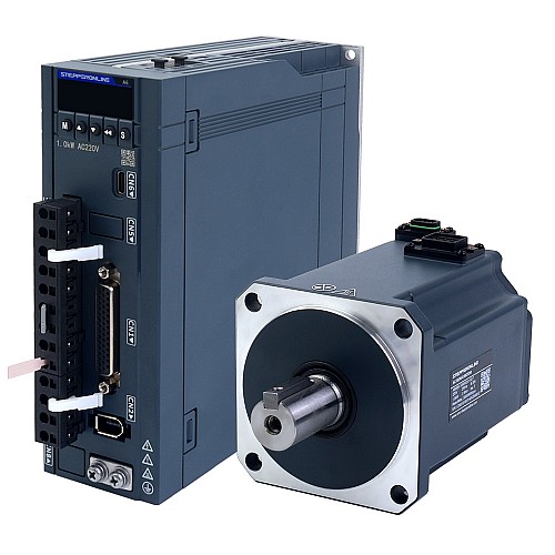 Zestaw serwomotoru AC serii A6 o mocy 1000W, RS485, 3000rpm, 3,18Nm, 17-bitowy enkoder absolutny IP67 - A6-RS1000H2A1-M17 | StepperOnline