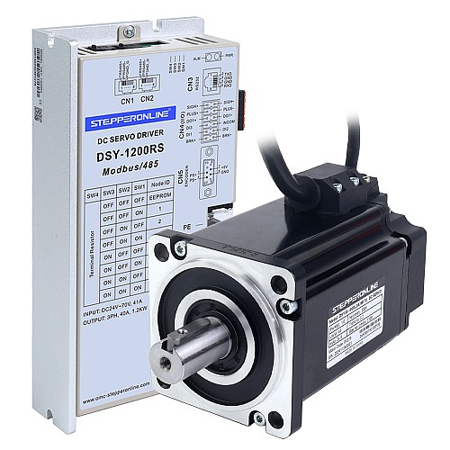 Seria DSY 1000W RS485 DC Servo Motor 24-70V DC 3,20Nm 3000rpm 17-bitowy enkoder przyrostowy IP65 - DSY-RS1000L2A2-M17S | StepperOnline