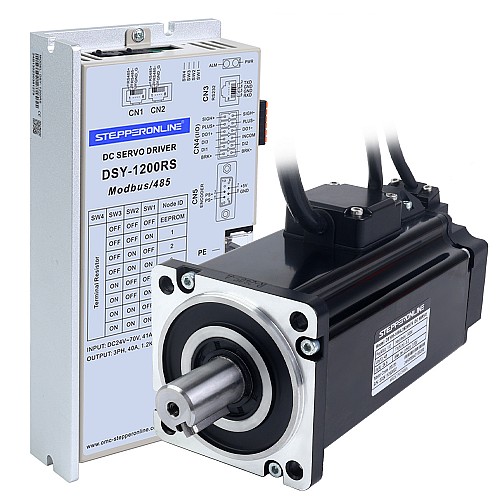 Seria DSY 1000W RS485 DC Servo Motor 24-70V DC 3,20Nm z hamulcem 3000rpm 17-bitowy enkoder przyrostowy IP65 - DSY-RS1000L2B2-M17S | StepperOnline