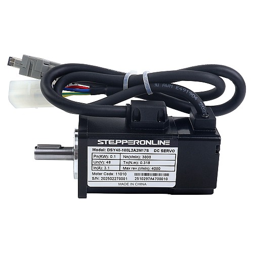 DSY Series 100W RS485 DC Servo Motor 24-70VDC 0,318Nm 3000rpm 17-bitowy enkoder przyrostowy IP65 - DSY-RS100L2A2-M17S | StepperOnline