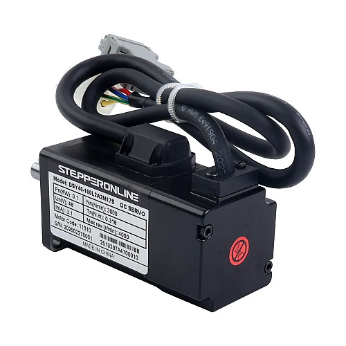 DSY Series 100W RS485 DC Servo Motor 24-70VDC 0,318Nm 3000rpm 17-bitowy enkoder przyrostowy IP65 - DSY-RS100L2A2-M17S | StepperOnline
