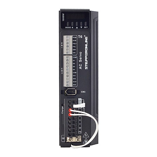 Serwosilnik serii T6 1000W , 3000rpm, 3,19Nm, 17-bitowy enkoder IP65 - T6-RS1000H2A3-M17S | StepperOnline Serwosilnik serii T6 1000W , 3000rpm, 3,19Nm, 17-bitowy enkoder IP65