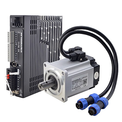 Wyprzedaż w AU - Serwosilnik serii T6 400W , 3000rpm, 1,27Nm, 17-bitowy enkoder IP65 - AU-T6-RS400H2A3-M17S | StepperOnline