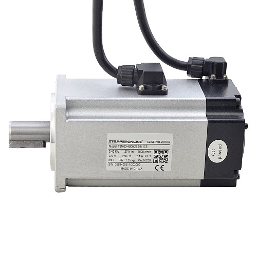 Serwomotor AC serii T6 400W 3000rpm 1,27Nm z hamulcem 17-bitowy enkoder IP65