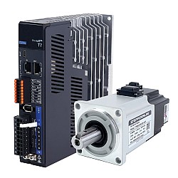 Serwosilnik serii T7 EtherCAT 400W , 3000rpm, 1,27Nm z hamulcem 23-bitowy enkoder IP67