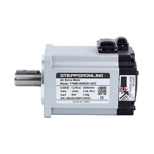 Serwosilnik serii T7 EtherCAT 400W , 3000rpm, 1,27Nm, 23-bitowy enkoder IP67 - T7-EC400H2A1-M23 | StepperOnline