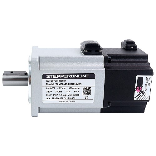 Serwosilnik serii T7 EtherCAT 400W , 3000rpm, 1,27Nm z hamulcem 23-bitowy enkoder IP67 - T7-EC400H2B1-M23 | StepperOnline Serwosilnik serii T7 EtherCAT 400W , 3000rpm, 1,27Nm z hamulcem 23-bitowy enkoder IP67 - T7-EC400H2B1-M23 | StepperOnline