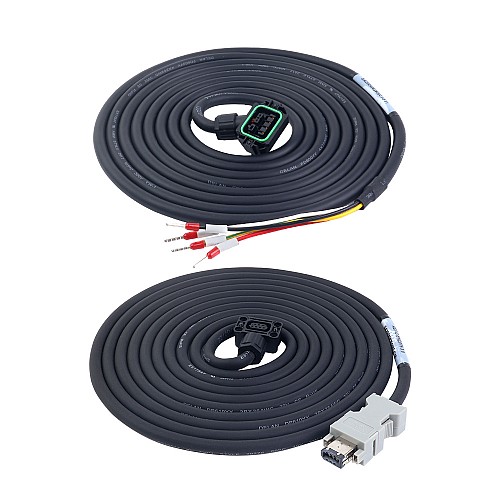 Zestaw serwomotorów AC EtherCAT serii A6 100W 3000rpmn 0,32Nm 17-bitowy enkoder absolutny IP67 - A6-EC100L2A1-M17 | StepperOnline Zestaw serwomotorów AC EtherCAT serii A6 100W 3000rpmn 0,32Nm 17-bitowy enkoder absolutny IP67 - A6-EC100L2A1-M17 | StepperOnline