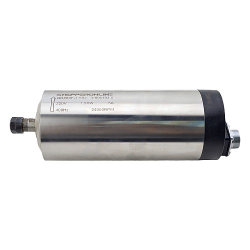 Silnik wrzecionowy chłodzony powietrzem 220V 1.5KW φ80 x 193.5mm i zestaw napędu o zmiennej częstotliwości 2HP 1.5KW 7.0A