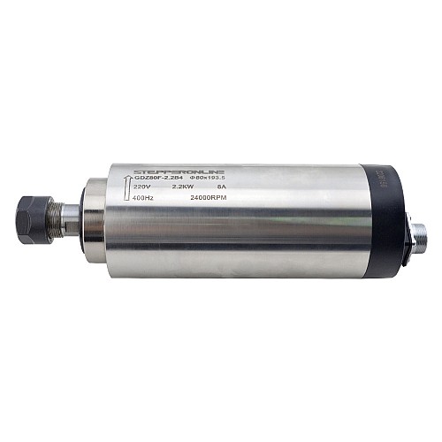 Silnik wrzecionowy chłodzony powietrzem 220V 2.2KW φ80 x 193.5mm i zestaw napędu o zmiennej częstotliwości 3KM 2.2KW 12.5A