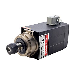 Kwadratowy silnik wrzeciona chłodzony powietrzem 110V 1.5KW 24000RPM 400Hz ER20 Collet CNC110V AC