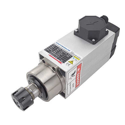 Silnik wrzeciona CNC chłodzony powietrzem 380V 2.2KW 18000RPM 300Hz Tuleja zaciskowa ER25