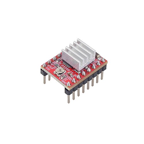 A4988 Moduł sterownika silnika krokowego z radiatorem do drukarki 3d Reprap (opakowanie 5 sztuk)